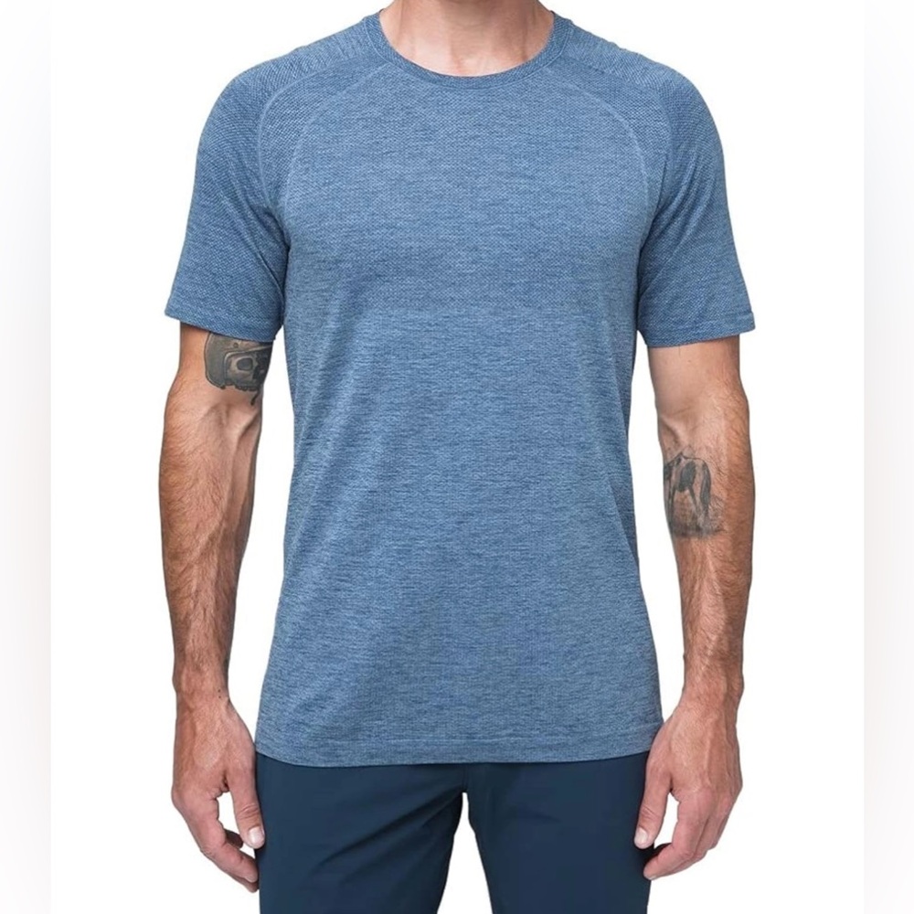 Lululemon Metal Vent Tech SS 2.0 Men’s Short Sleeve Shirt Blue Size M
